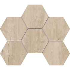 Estima Soft Wood Мозаика SF02 Hexagon Неполированный 25x28.5 / Эстима Софт Вуд Мозаика SF02 Хексагон Неполированный 25x28.5 